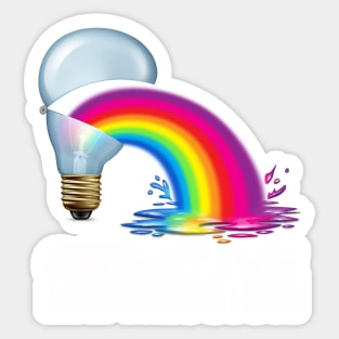 Creative Expression Lightbulb Sticker